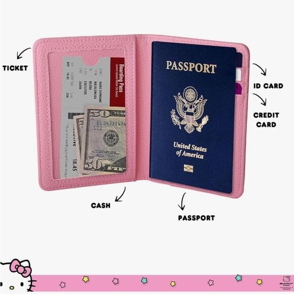 Hello Kitty Passport Wallet - Picture 7 of 12